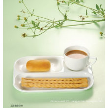 White color porcelain breakfast set JX-BS605